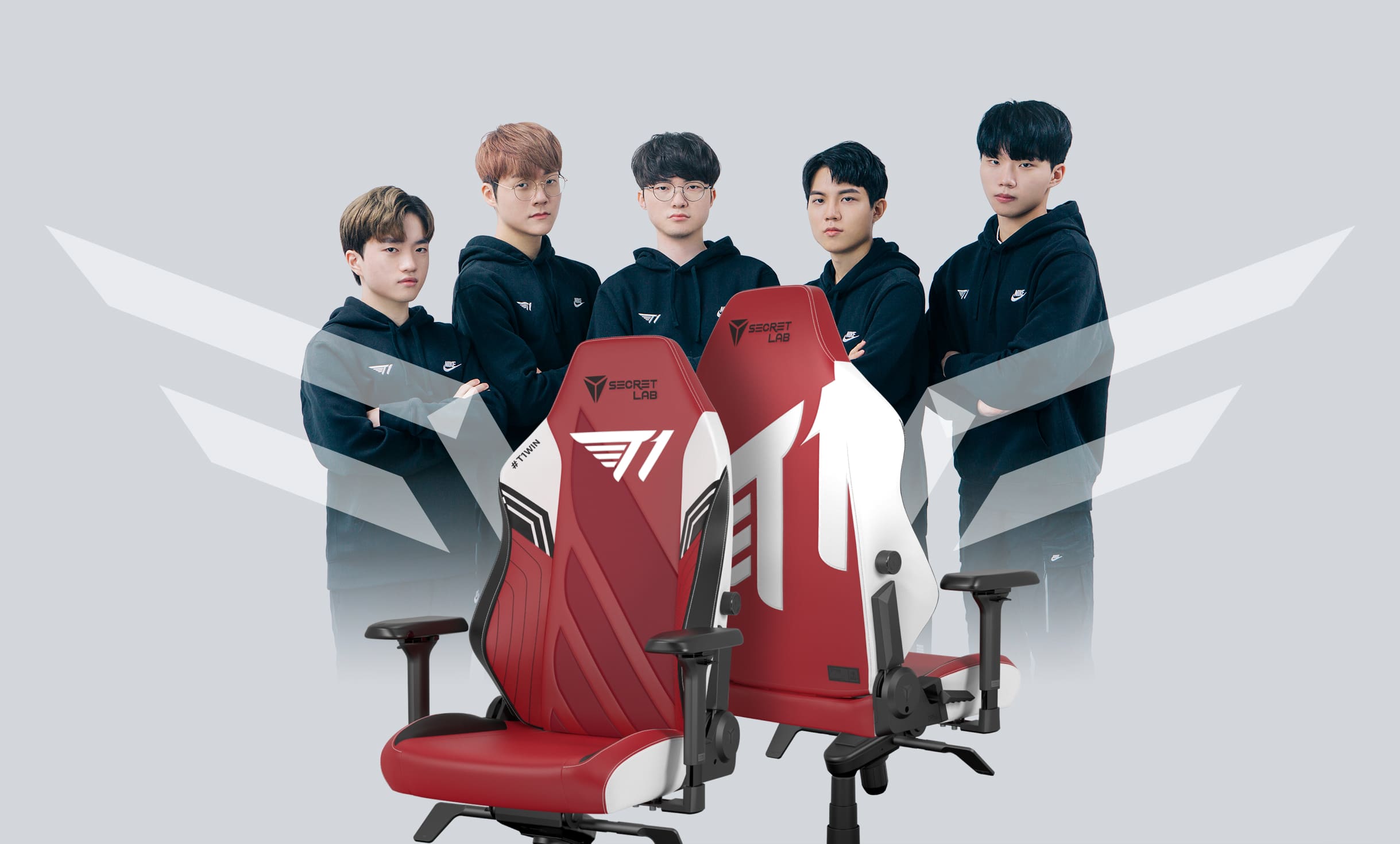 Secretlab x T1 - OMEGA and TITAN Special Edition Gaming Chairs