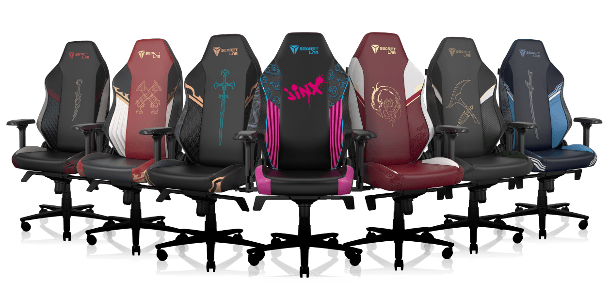 League of Legends esports x Secretlab chairs