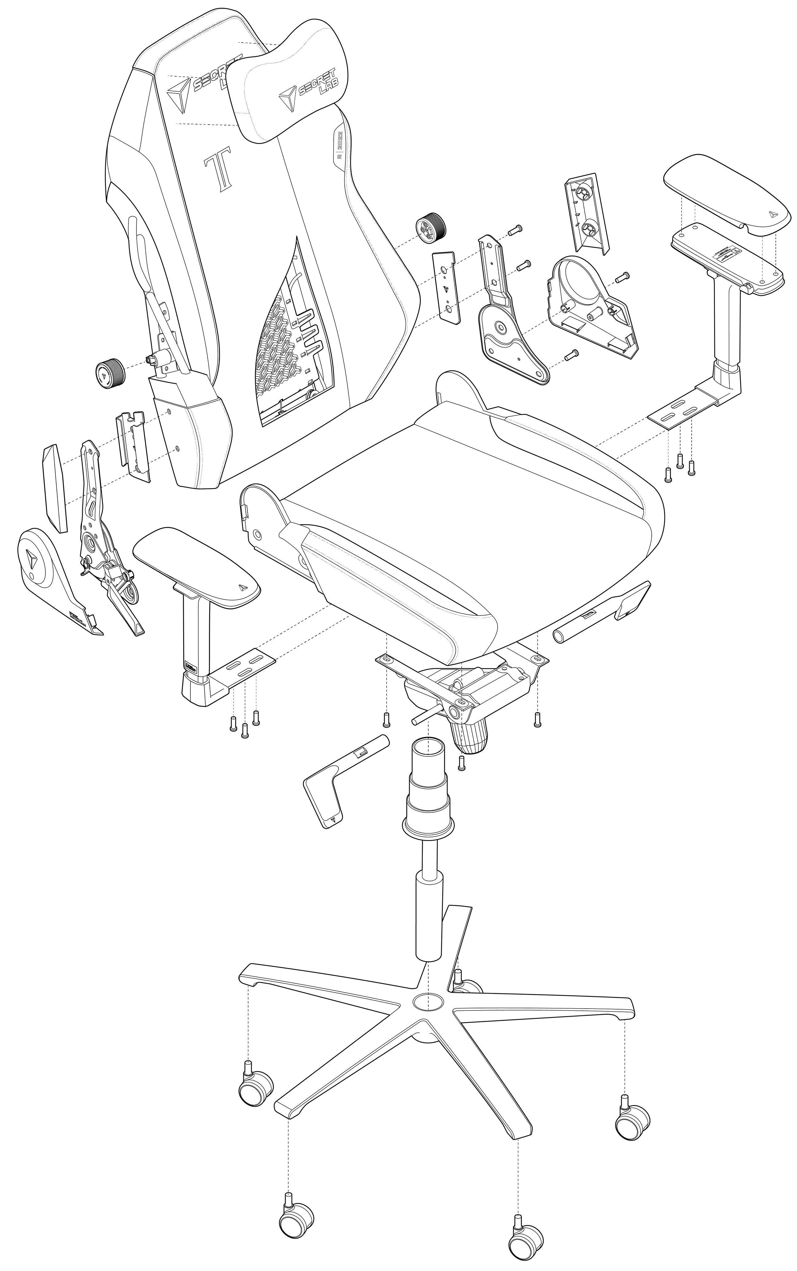 Exploded Chair